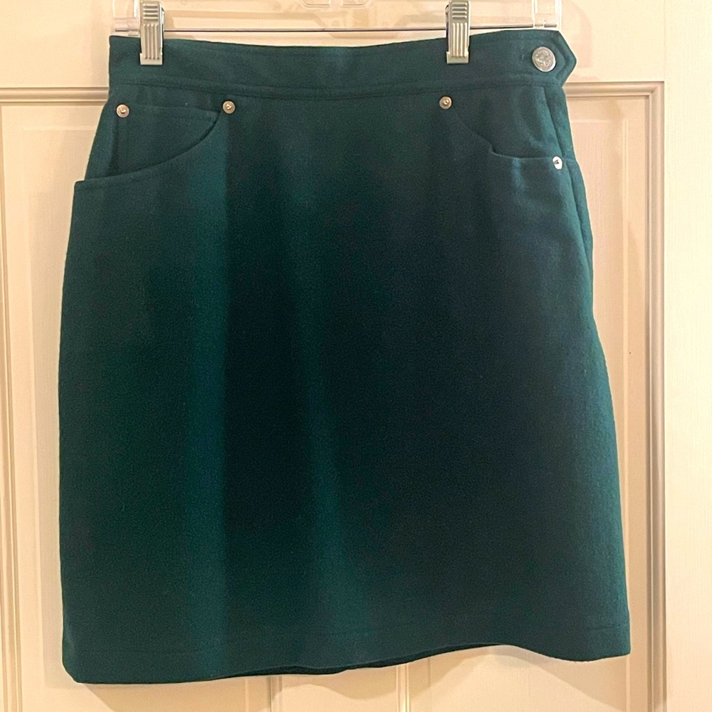 Carroll Reed emerald green miniskirt, S=8